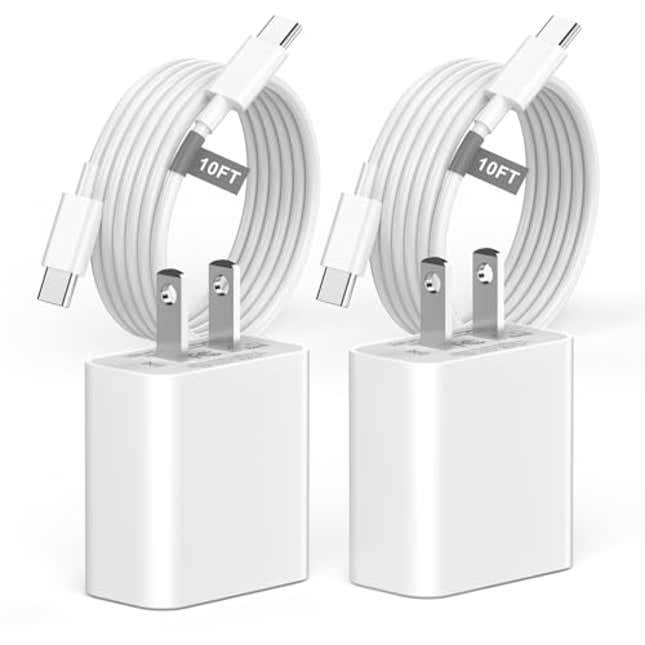 Image for article titled Matsusho iPhone 15 Charger Fast Charging 10 FT, Now 19% Off