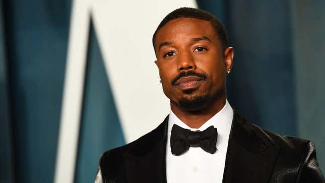 Michael B. Jordan attends the 2022 Vanity Fair Oscar Party following the 94th Oscars in Beverly Hills, California on March 27, 2022.