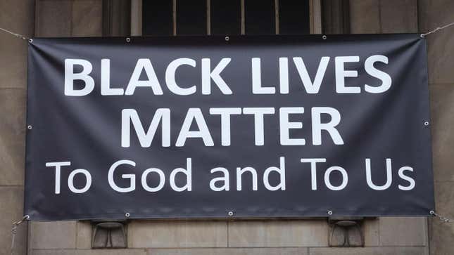 Image for article titled Investigators Looking Into Suspected Arson Fire at Portland, Maine Church With Black Lives Matter Sign