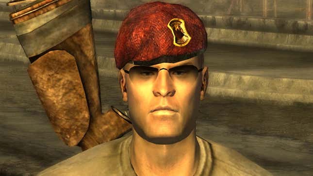 A screenshot of Boone as seen in New Vegas. 