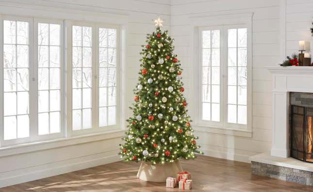 7.5 ft. Pre-Lit Braxton Color-Changing Christmas Tree | $80 | Home Depot