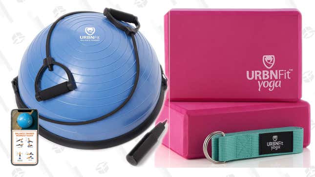 URBNFit Yoga Block 2-Pack | $12 | Amazon
URBNFit Half Balance Ball | $54 | Amazon