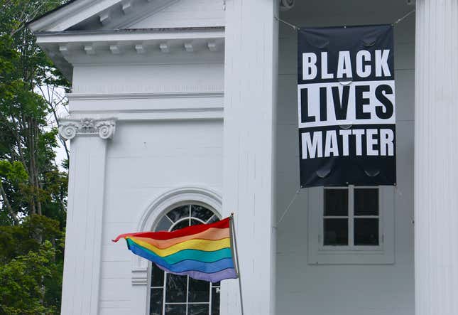 Image for article titled Bishop Strips School of Catholic Identity for Flying BLM, Pride Flags