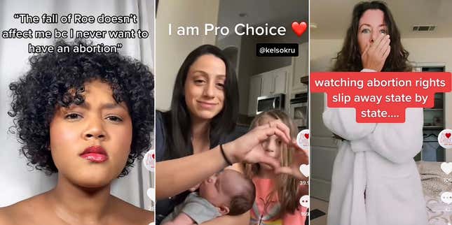 Image for article titled TikTokers Say Their Abortion-Related Content Is Being Censored