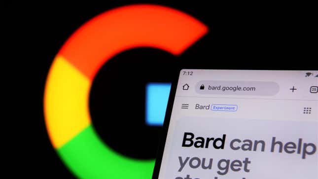 Image for article titled Google Sues Hackers Exploiting AI Hype With Alleged Bard Scams