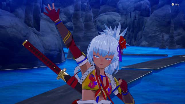 Matsuri saluant après une sortie à Rune Factory : Les Gardiens d’Azuma