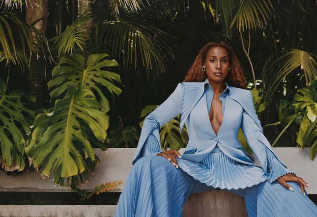 ROYAL AF A regal Issa Rae, photographed March 28 in Beverly Hills. Clothing by Robert Wun; earrings by Ana Khouri