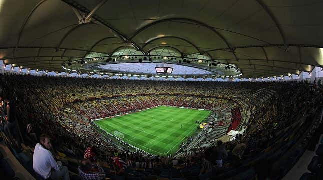 Bucharest’s Arena Națională during a pre-Covid football match