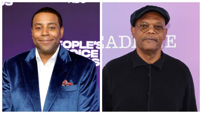 Kenan Thompson, left; Samuel L. Jackson.