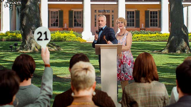 Image for article titled White Couple Criticized For Choosing Former Plantation As Venue For Slave Auction