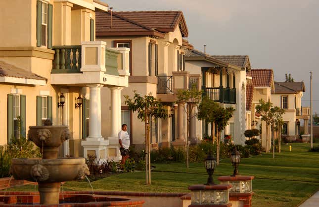 New houses in Riverside and San Bernardino, California.