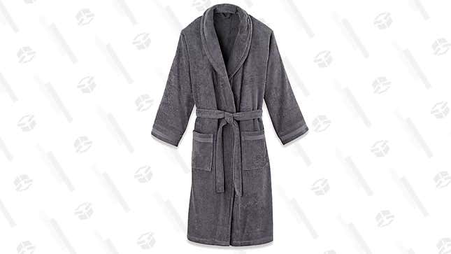 Frette at Home Unisex Milano Terry Bathrobe | $105 | 30% Off | Bed Bath &amp; Beyond