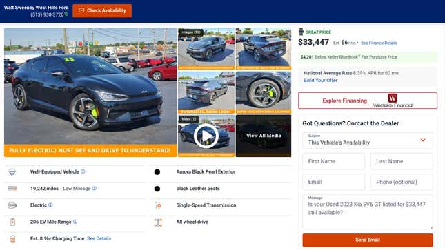 Image for article titled These Used Electric Crossovers Offer Supercar Speed For Under $35,000