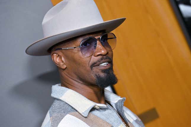 Jamie Foxx attends the Los Angeles Screening of “Below The Belt” on October 01, 2022 in Los Angeles, California.