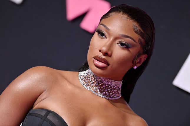  Megan Thee Stallion attends the 2023 MTV Video Music Awards at Prudential Center on September 12, 2023 in Newark, New Jersey.