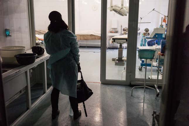 A Jewish volunteer at a local hospital.
