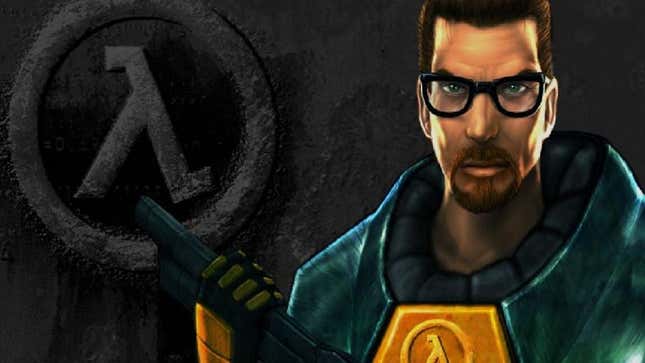 Half-Life art shows its hero Gordon Freeman. 