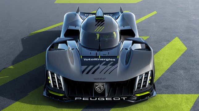 Image for article titled The Peugeot Hypercar Will Fly Without A Wing At The 24 Hours of Le Mans