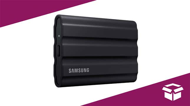 Image for article titled Power Your Adventures with 47% Off the SAMSUNG T7 Shield 2TB Portable SSD