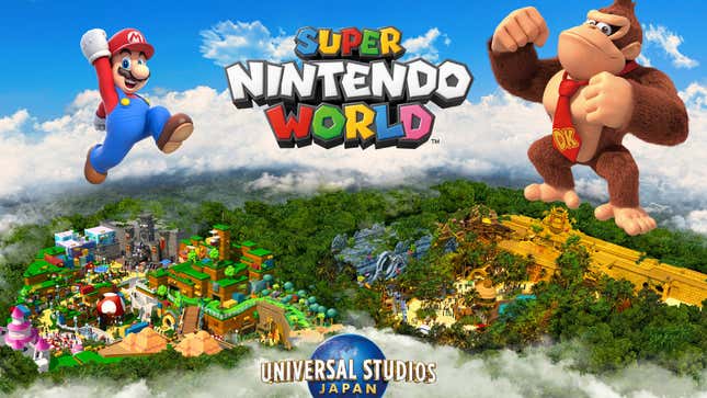 A Donkey Kong themed area is coming to Super Nintendo World at Universal Studios Japan in 2024. 