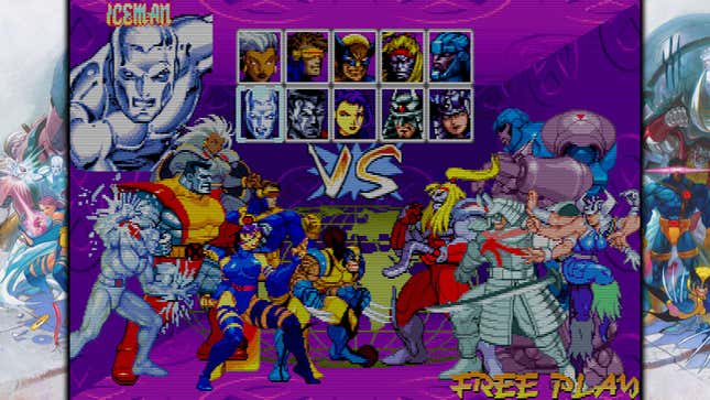 The title screen of X-Men Children of the Atom.