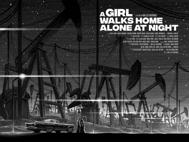 Ein Mädchen geht nachts allein nach Hause von Nicolas Delort.