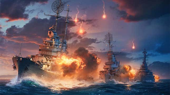 Promotional art for World of Warships.