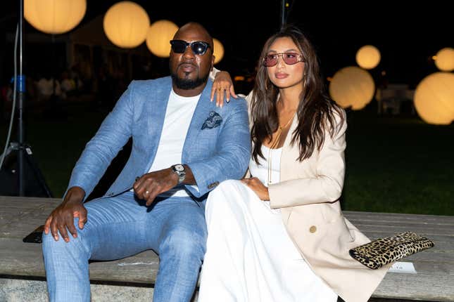 Jeezy and Jeannie Mai attends the Prabal Gurung NYFW Fashion Show at Robert F. Wagner Park on September 08, 2021 in New York City.