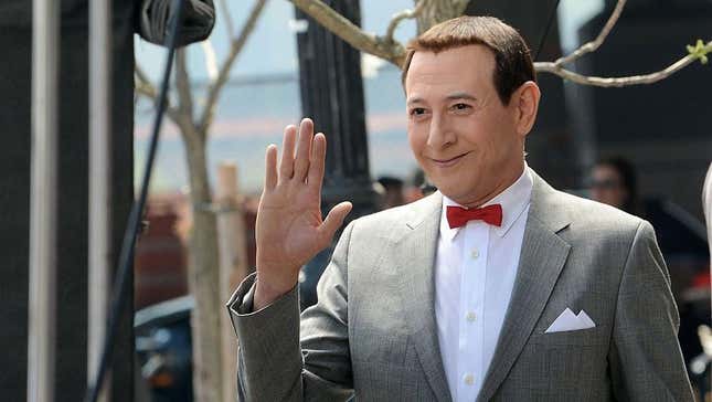 Paul Reubens on the set of Pee-wee’s Big Holiday