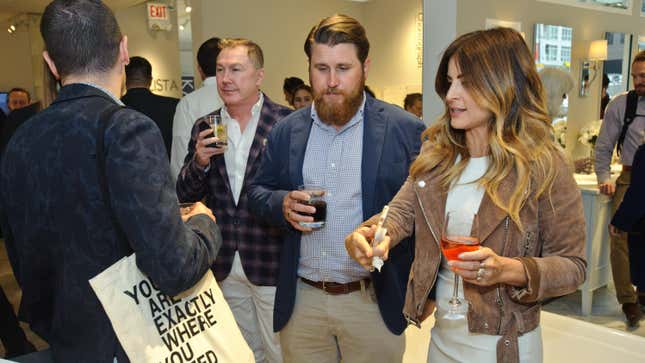 Alison Victoria Gramenos and Donovan Eckhardt at a party in Chicago.