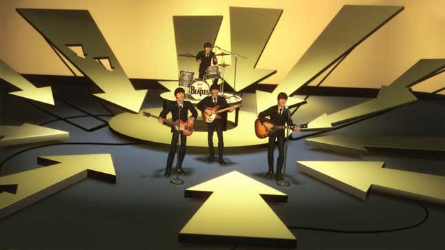 The Beatles perform.