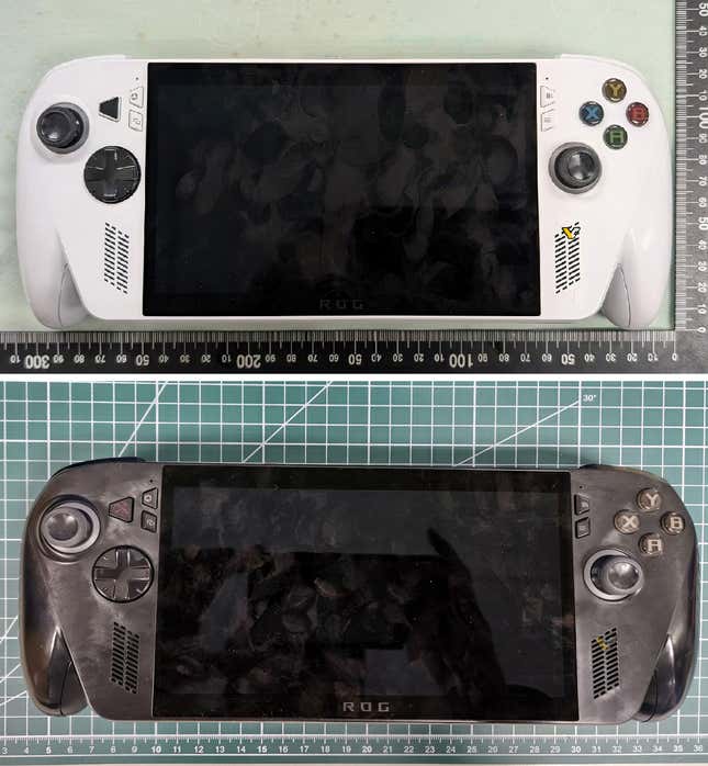 Photos show new PC gaming handhelds.