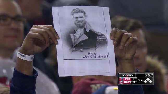 Image for article titled Impossible To Imagine Bryce Harper Recovering From This Devastating Fan Sign