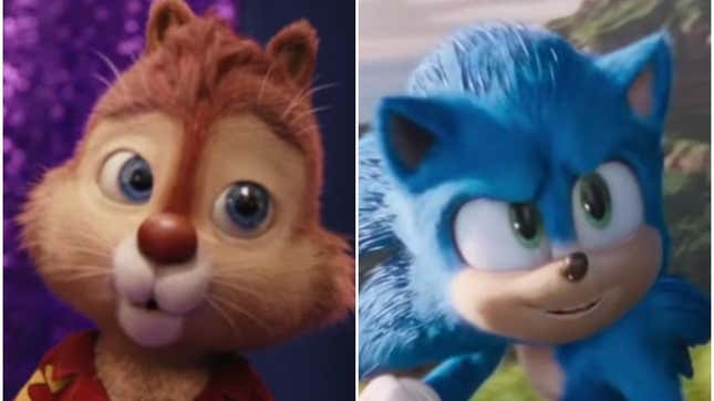 Ugly Sonic makes film debut in Chip 'N Dale: Rescue Rangers