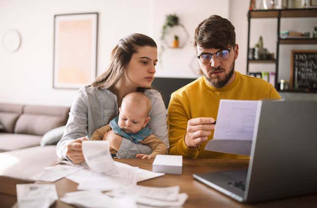 Image for article titled Parents are feeling more financial stress than other U.S. adults — and the gap is widening