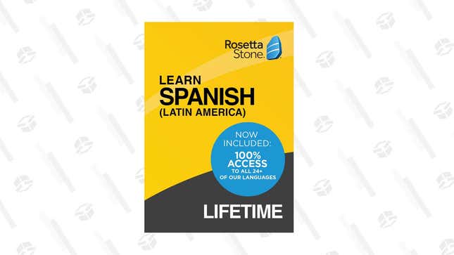 Rosetta Stone Learn Spanish (Latin America) Lifetime | $160 | Amazon