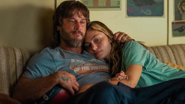 Travis Fimmel as Lyle Orlik and Phoebe Tonkin as Frances Bell in Boy Swallows Universe 