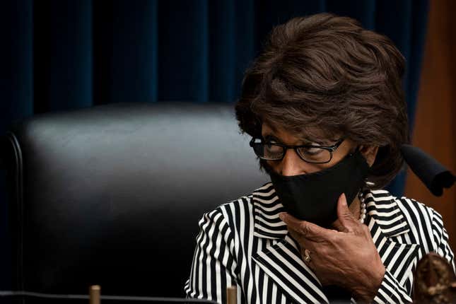 Image for article titled A Quack Wants to Get Rid of a Queen: Rep. Marjorie Taylor Greene Wants to Expel Auntie Maxine from Congress