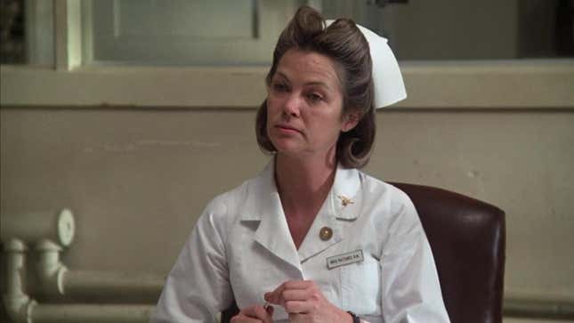 Louise Fletcher as Nurse Ratched in 1974's One Flew Over the Cuckoo's Nest. 