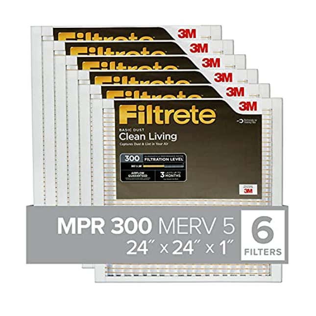 Image for article titled Filtrete 24x24x1 AC Furnace Air Filter, Now 15% Off