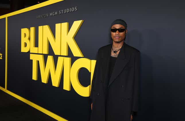 Steve Lacy at Amazon MGM Studios Premiere of “Blink Twice” at DGA Theater Complex on August 08, 2024 in Los Angeles, California. 