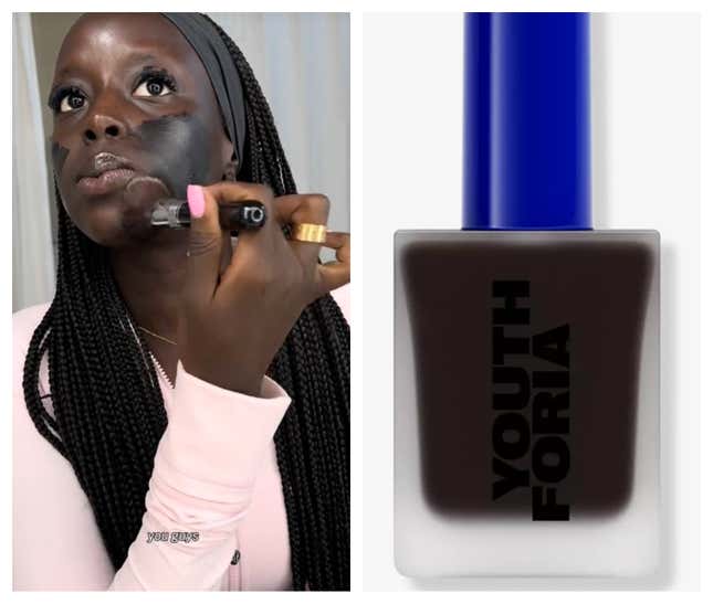 Image for article titled Black Influencers Drag Youthforia&#39;s Latest Foundation Shade, Calling It &#39;Minstrel Show Black&#39;