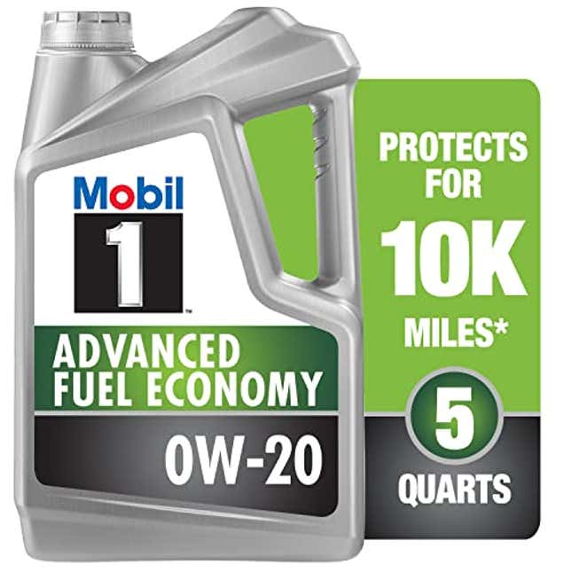 Image for article titled Mobil 1 Advanced Fuel Economy Full Synthetic Motor Oil 0W-20, Now 17% Off