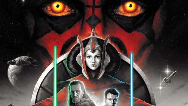 Image for article titled Star Wars: The Phantom Menace's Official 25th Anniversary Poster Is Now Available