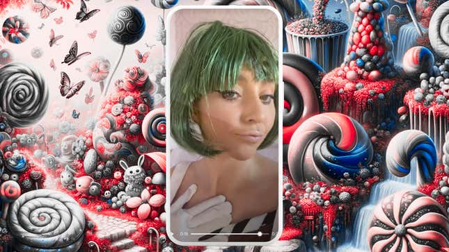 An illustration of featuring the viral Oompa Loompa on Cameo.