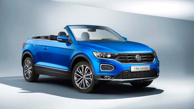 Image for article titled The Volkswagen T-Roc Cabriolet Is The Convertible CUV The World Didn&#39;t Know It Needed