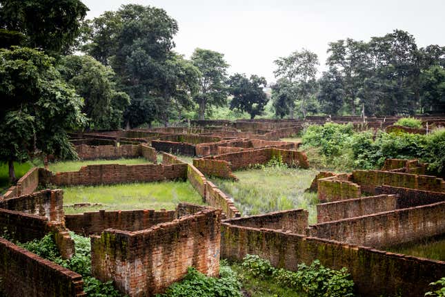 When the government wants to acquire new land for mining, it pays a higher price for land that already has established dwellings. These walls were built by villagers near the Dipka Extension mine expansion in Hardi Bazar, Korba to take advantage of that policy.