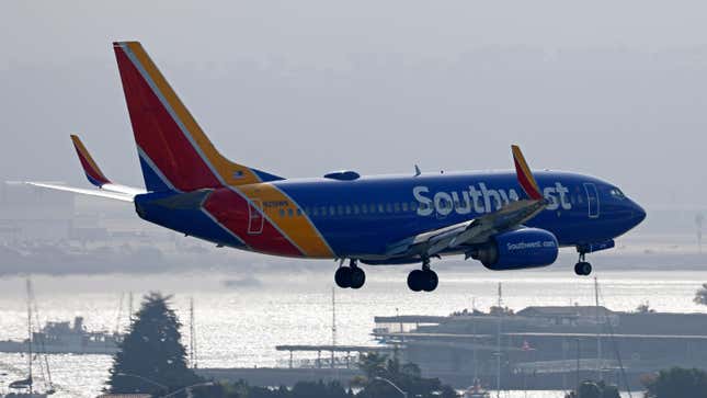 Un avión de Southwest Airlines