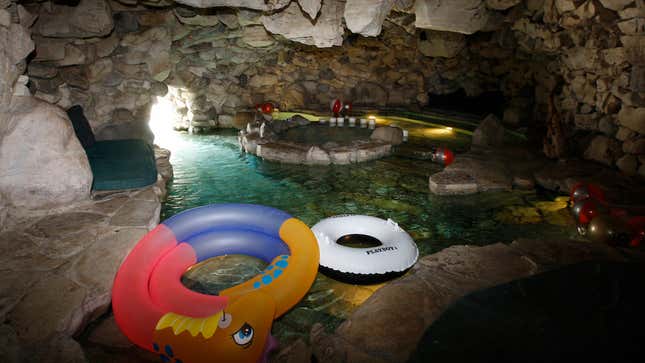 The infamous Playboy grotto.