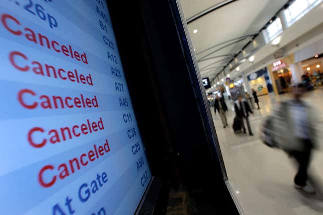 Cancelled Flights 10312012